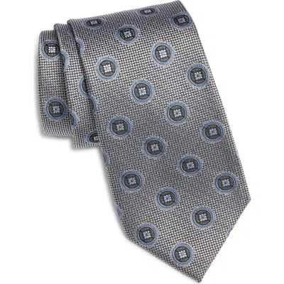 Nordstrom Neat Silk Tie In Silver