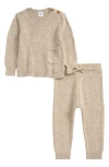 Nordstrom Nep Sweater & Joggers Set In Brown