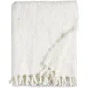 Nordstrom Nest Tassel Throw In Ivory Marshmallow