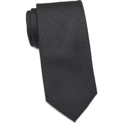 Nordstrom Newbury Herringbone Silk Tie In Gray