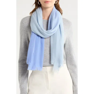 Nordstrom Ombré Cashmere Scarf In Blue Ombre