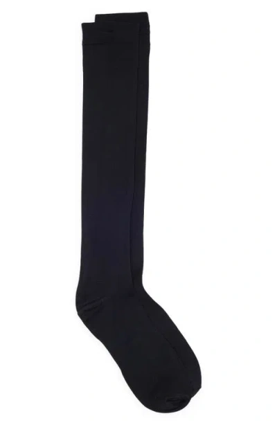 Nordstrom Opaque Knee High Socks In Black