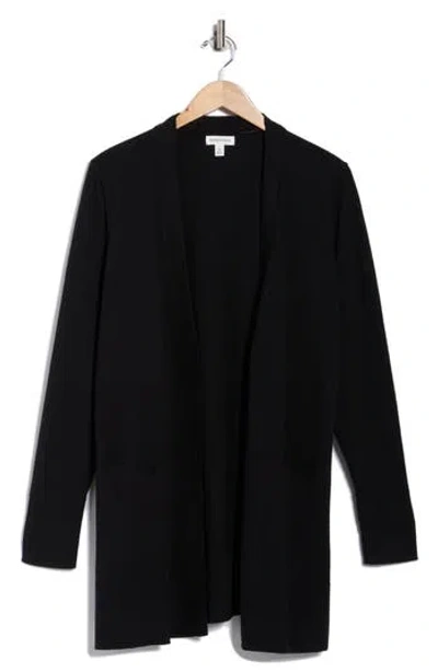 Nordstrom Open Front Cardigan In Black