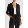 Nordstrom Open Front Cardigan In Black