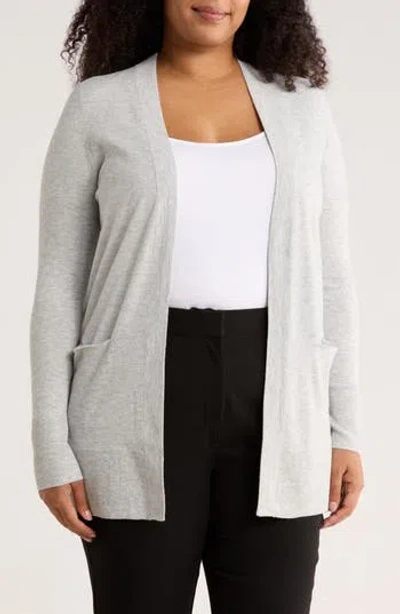 Nordstrom Open Front Cardigan In Gray