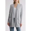 Nordstrom Open Front Cardigan In Grey Heather