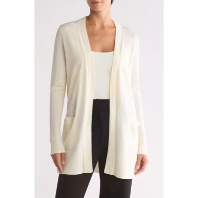 Nordstrom Open Front Cardigan In Ivory Pristine