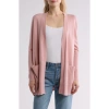 Nordstrom Open Front Cardigan In Pink Puff