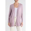 Nordstrom Open Front Cardigan In Purple