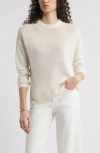 Nordstrom Open Knit Linen Sweater In White