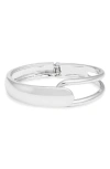Nordstrom Open Loop Hinge Bangle In Silver