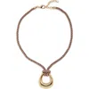 Nordstrom Open Pendant Cord Necklace In Gold