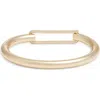 Nordstrom Open Rectangle Closure Bangle In Gold