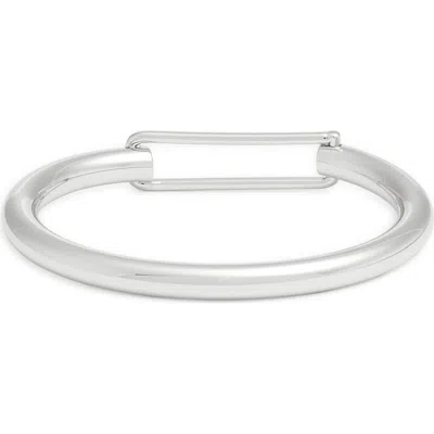 Nordstrom Open Rectangle Closure Bangle In Metallic