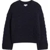 Nordstrom Open Stitch Crewneck Sweater In Blue