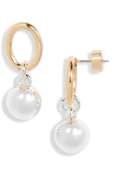 Nordstrom Orb Accent Frontal Earrings In Gold