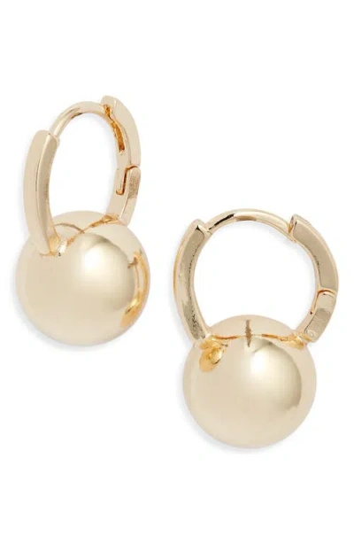 Nordstrom Orb Drop Huggie Hoop Earrings In Gold