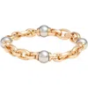 Nordstrom Orb Station Chain Stretch Bracelet In Gold