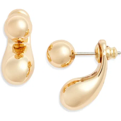 Nordstrom Orb Teardrop Jacket Earrings
