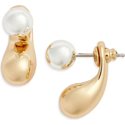 Nordstrom Orb Teardrop Jacket Earrings