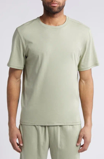 Nordstrom Organic Cotton & Tencel® Modal Crewneck T-shirt In Green Clay