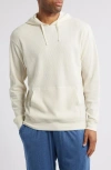 Nordstrom Organic Cotton Blend Thermal Hoodie In Ivory Dove