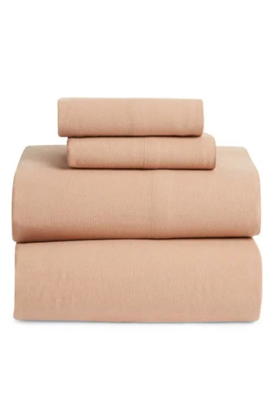 Nordstrom Organic Cotton Flannel Sheet Set In Tan Natural