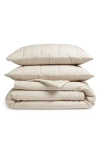 Nordstrom Organic Cotton Mélange Quilted Comforter & Shams Set In Neutral