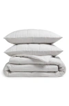 Nordstrom Organic Cotton Mélange Quilted Comforter & Shams Set In White