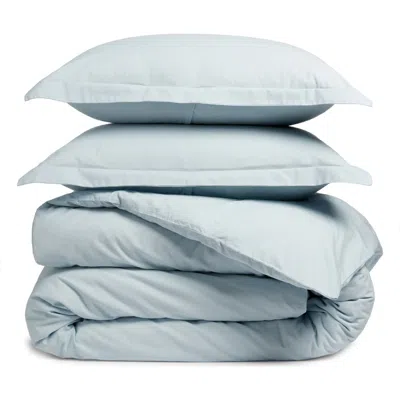 Nordstrom Organic Cotton Percale Duvet & Shams Set In Blue Drift