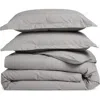 Nordstrom Organic Cotton Percale Duvet & Shams Set In Grey Griffin