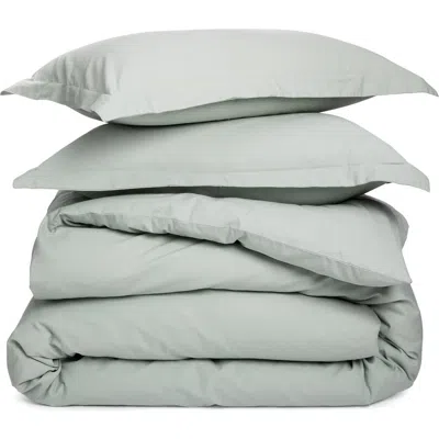 Nordstrom Organic Cotton Percale Duvet Cover & Shams Set In Green