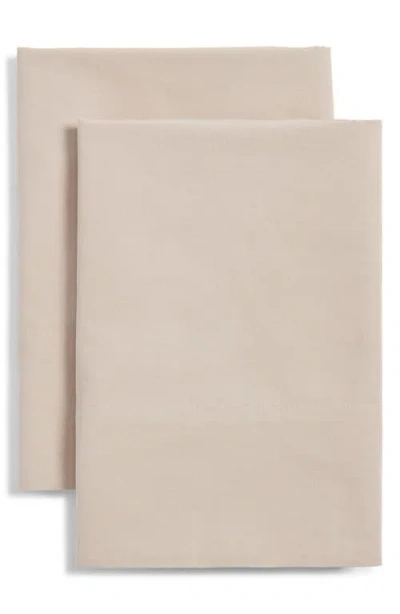 Nordstrom Organic Cotton Percale Pillowcases In Brown