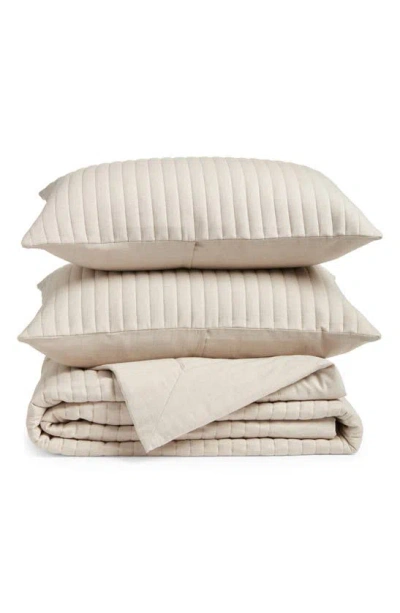 Nordstrom Organic Cotton Twill Quilt & Shams Set In Beige Semolina