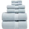 Nordstrom Organic Hydrocotton 6-piece Towel Set $144 Value In Blue Skyride