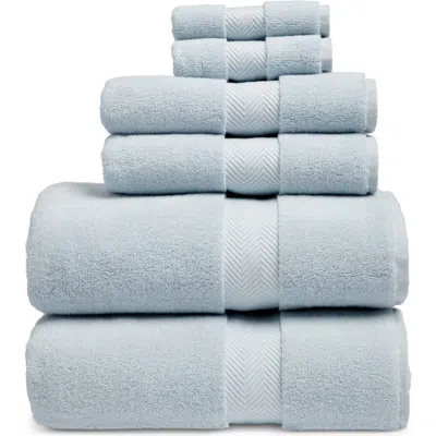 Nordstrom Organic Hydrocotton 6-piece Towel Set $144 Value In Blue Skyride