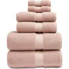 Nordstrom Organic Hydrocotton 6-piece Towel Set $144 Value In Pink