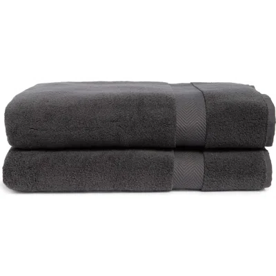 Nordstrom Organic Hydrocotton Set Of 2 Bath Sheets In Gray