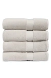 Nordstrom Organic Hydrocotton Set Of 4 Bath Towels $140 Value In Gray