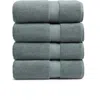 Nordstrom Organic Hydrocotton Set Of 4 Bath Towels $140 Value In Blue
