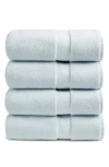 Nordstrom Organic Hydrocotton Set Of 4 Bath Towels $140 Value In Blue Drift