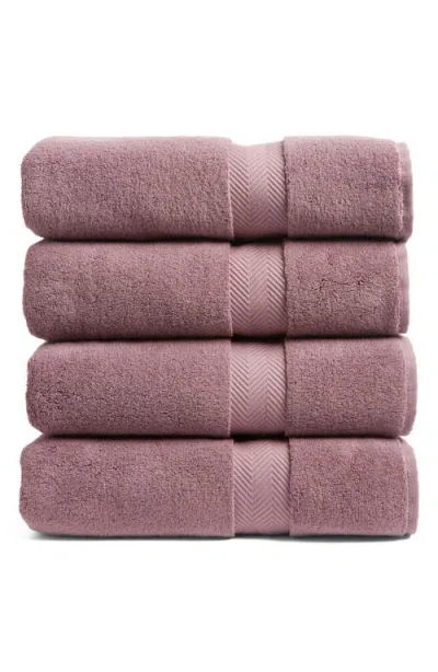 Nordstrom Organic Hydrocotton Set Of 4 Bath Towels $140 Value In Pink