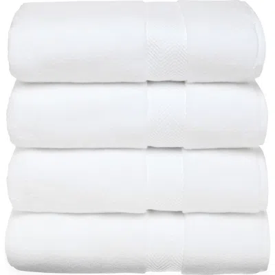 Nordstrom Organic Hydrocotton Set Of 4 Bath Towels $140 Value In White