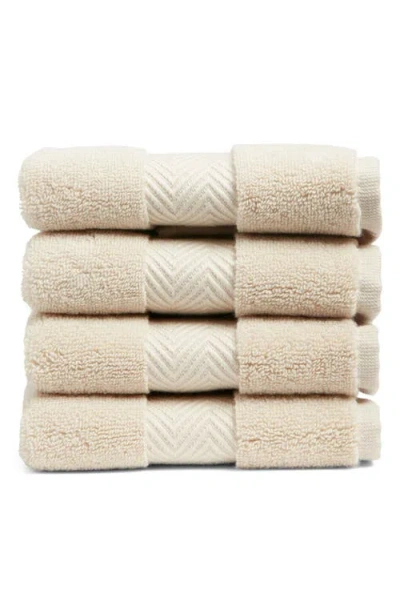 Nordstrom Organic Hydrocotton Set Of 4 Washcloths In Brown