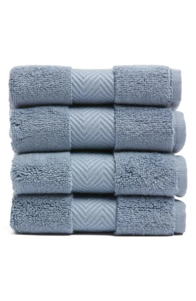 Nordstrom Organic Hydrocotton Set Of 4 Washcloths In Blue