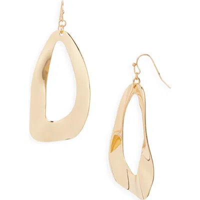Nordstrom Organic Open Frontal Hoop Earrings In Gold