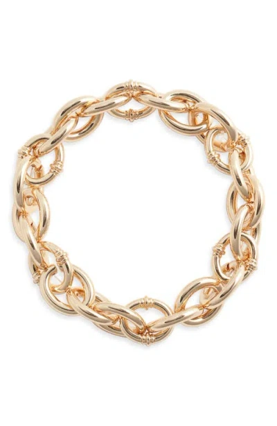 Nordstrom Oval Link Stretch Bracelet In Gold