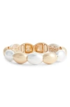 Nordstrom Oval Link Stretch Bracelet In Gold