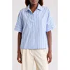 Nordstrom Oversize Cotton Popover Top In Pink
