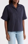 Nordstrom Oversize Poplin Popover Shirt In Blue